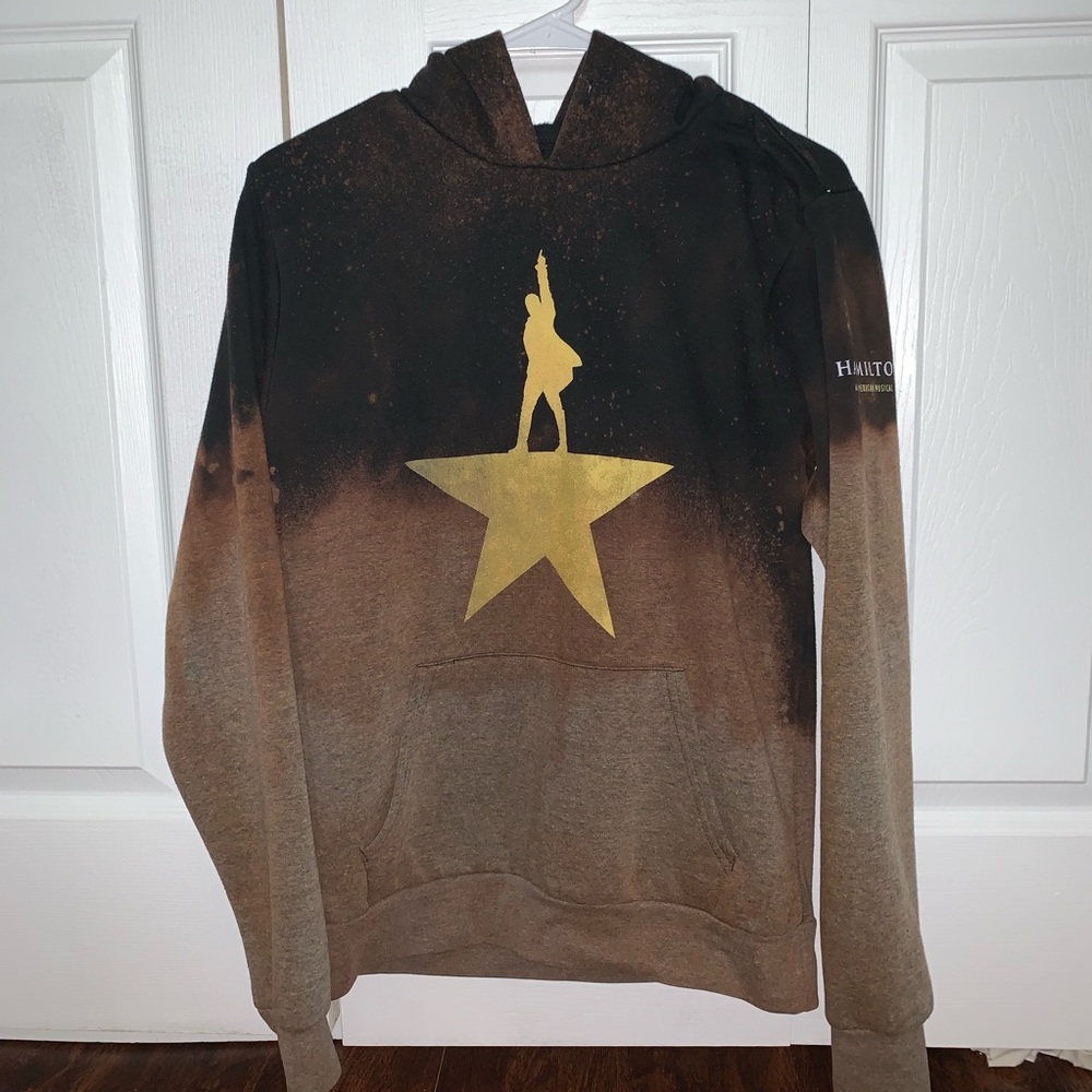 Ombré bleached Hamilton the Musical Hoodie